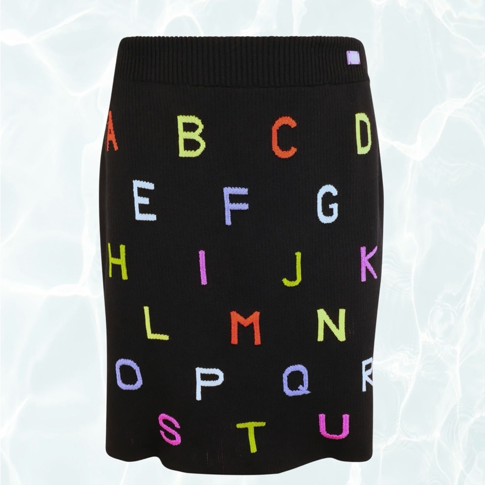 CHANEL Vintage AW2001 Alphabet Skirt